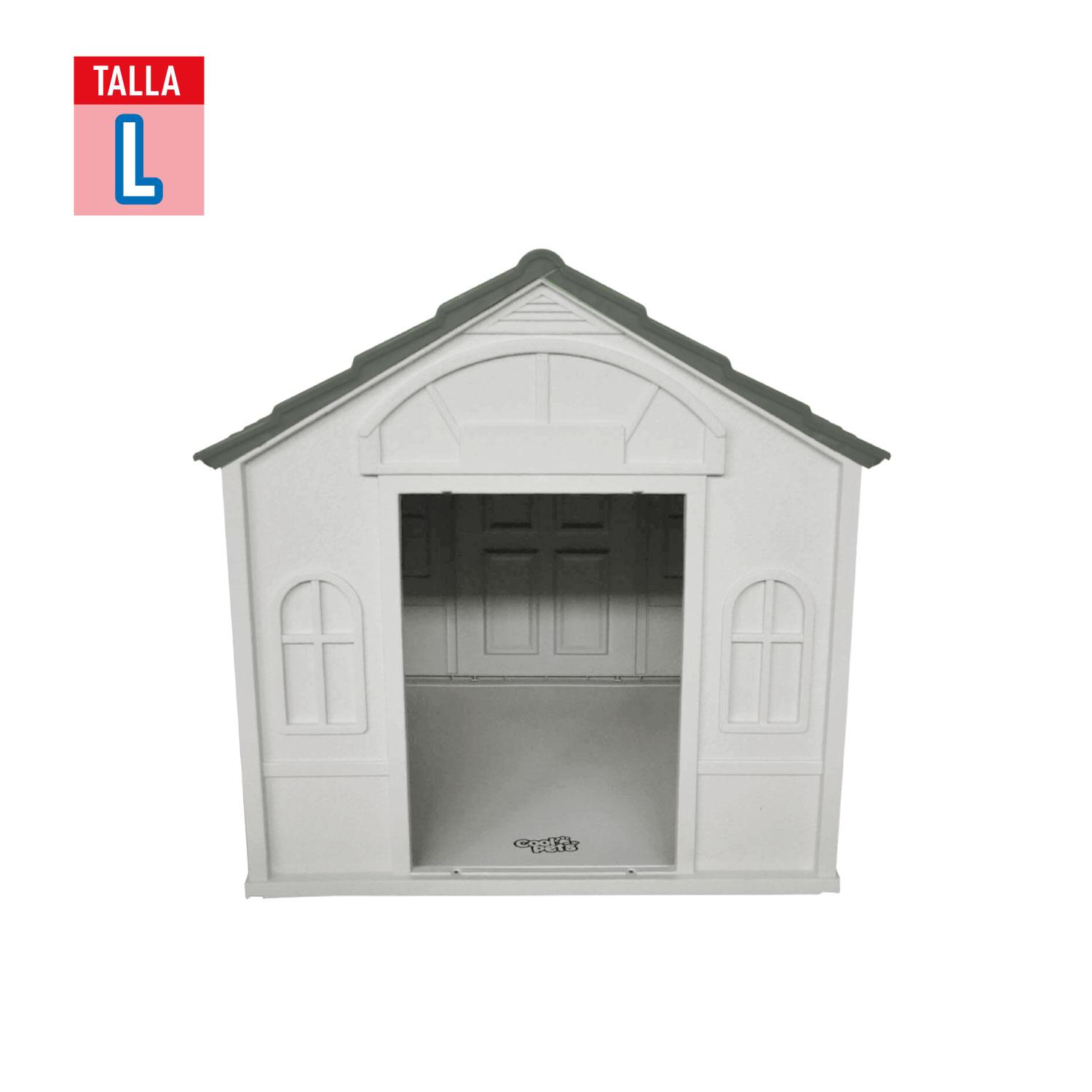CASA PARA PERRO GRANDE COOL PETS 98X84X82CM TECHO GRIS - 4