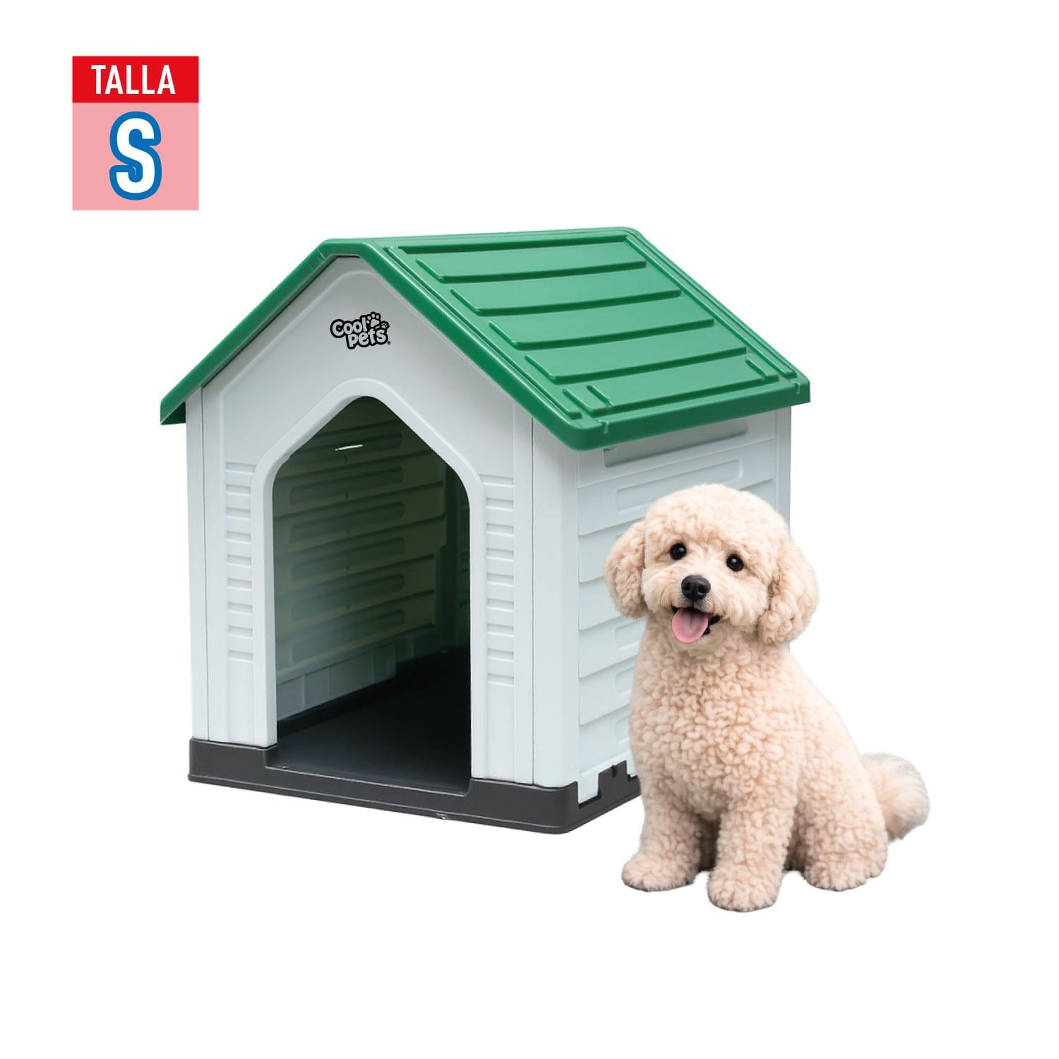 CASA PARA PERRO PEQUEÑA VERDE COOL PETS 67X52X60CM - 3