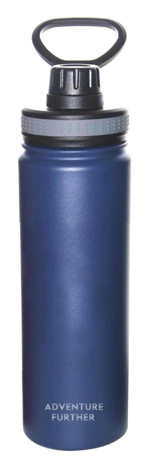 BOTELLA METALICA TERMICA INSULADA 600ML AZUL NAT GEO - 2
