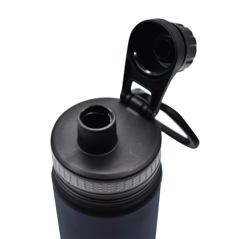 BOTELLA METALICA TERMICA INSULADA 600ML AZUL NAT GEO - 6