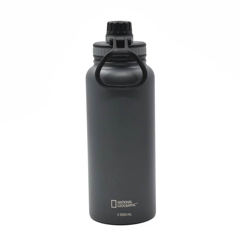 BOTELLA METALICA TE RMICA INSULADA 1LT GRIS NAT GEO - 4
