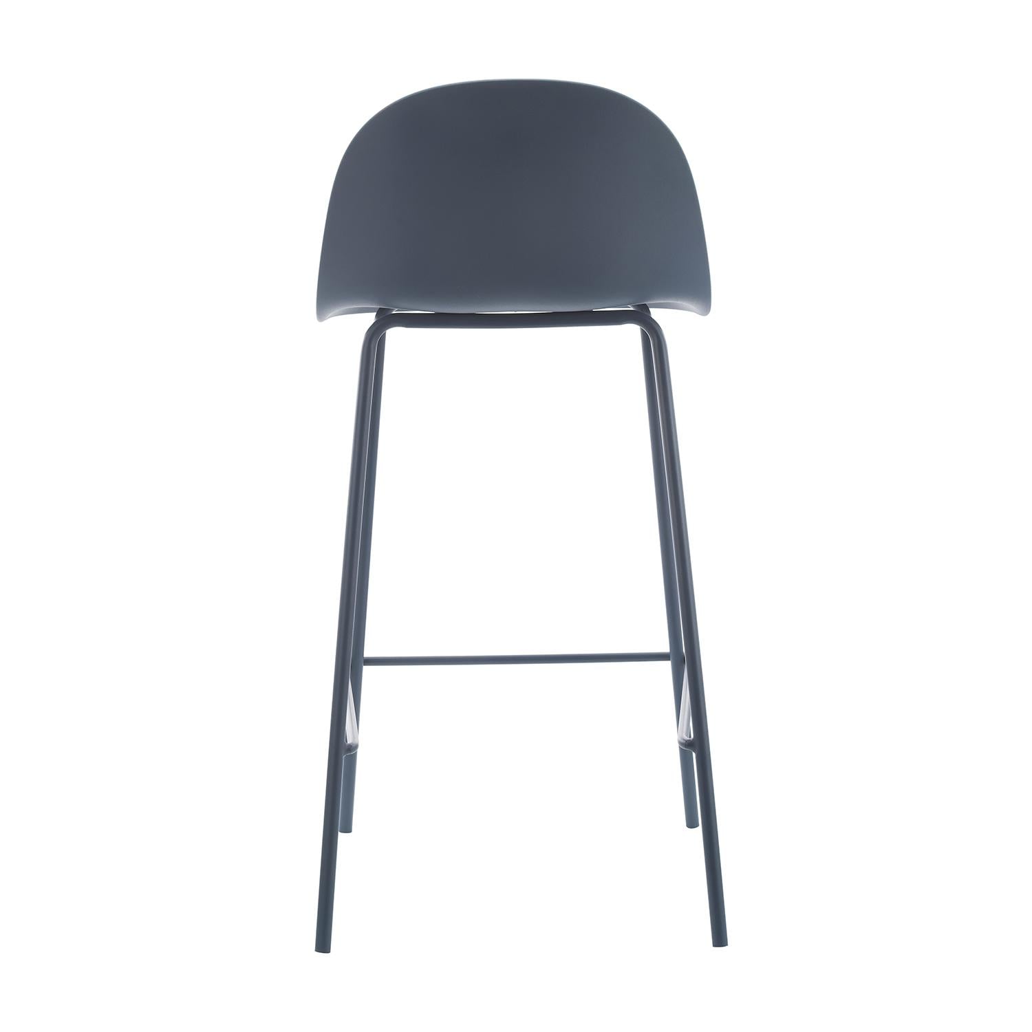 PISO TABURETE SILLA ALTA BAR COCINA EIRA 65 CM AZUL OSCURO - 5