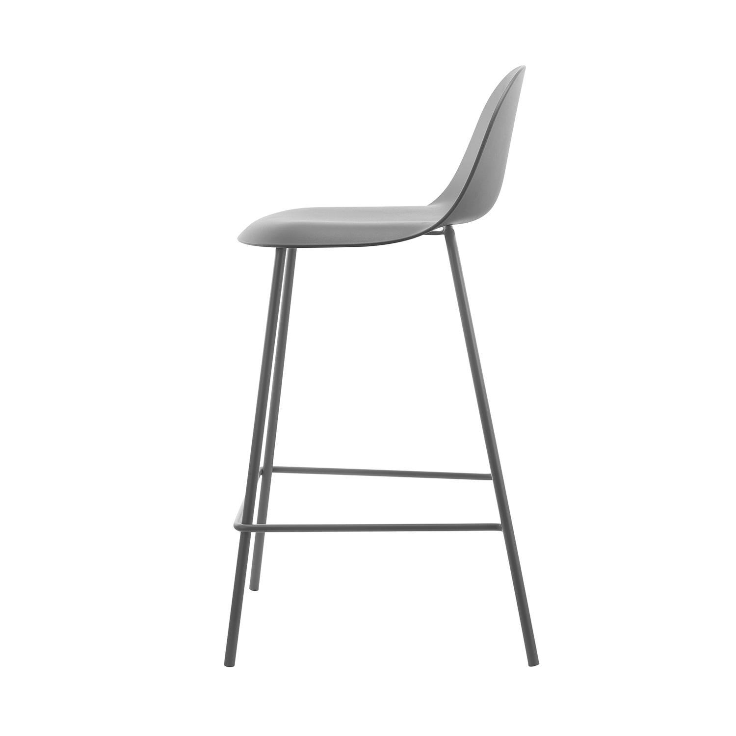 PISO TABURETE SILLA ALTA BAR COCINA EIRA 65CM GRIS - 3
