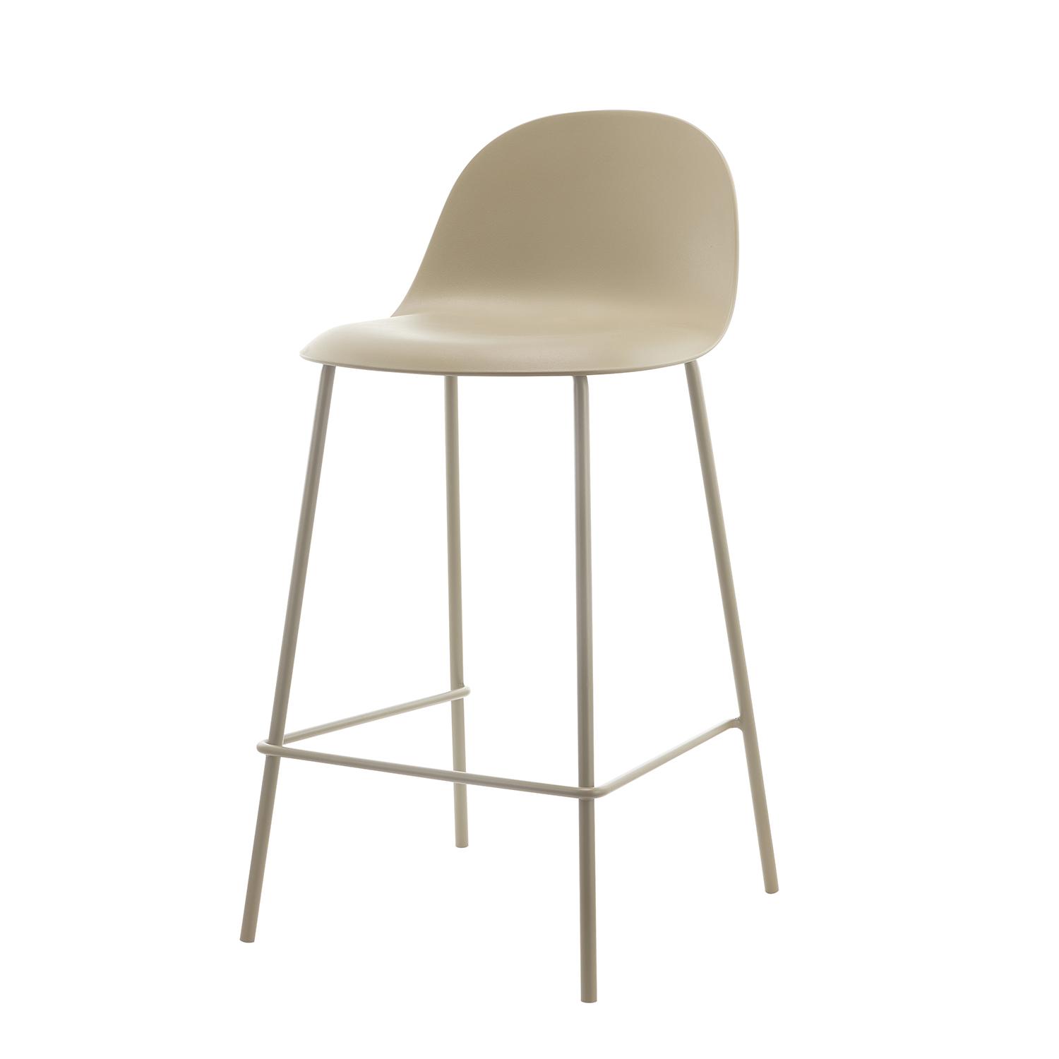 PISO TABURETE SILLA ALTA BAR COCINA EIRA 65 CM BEIGE - 1