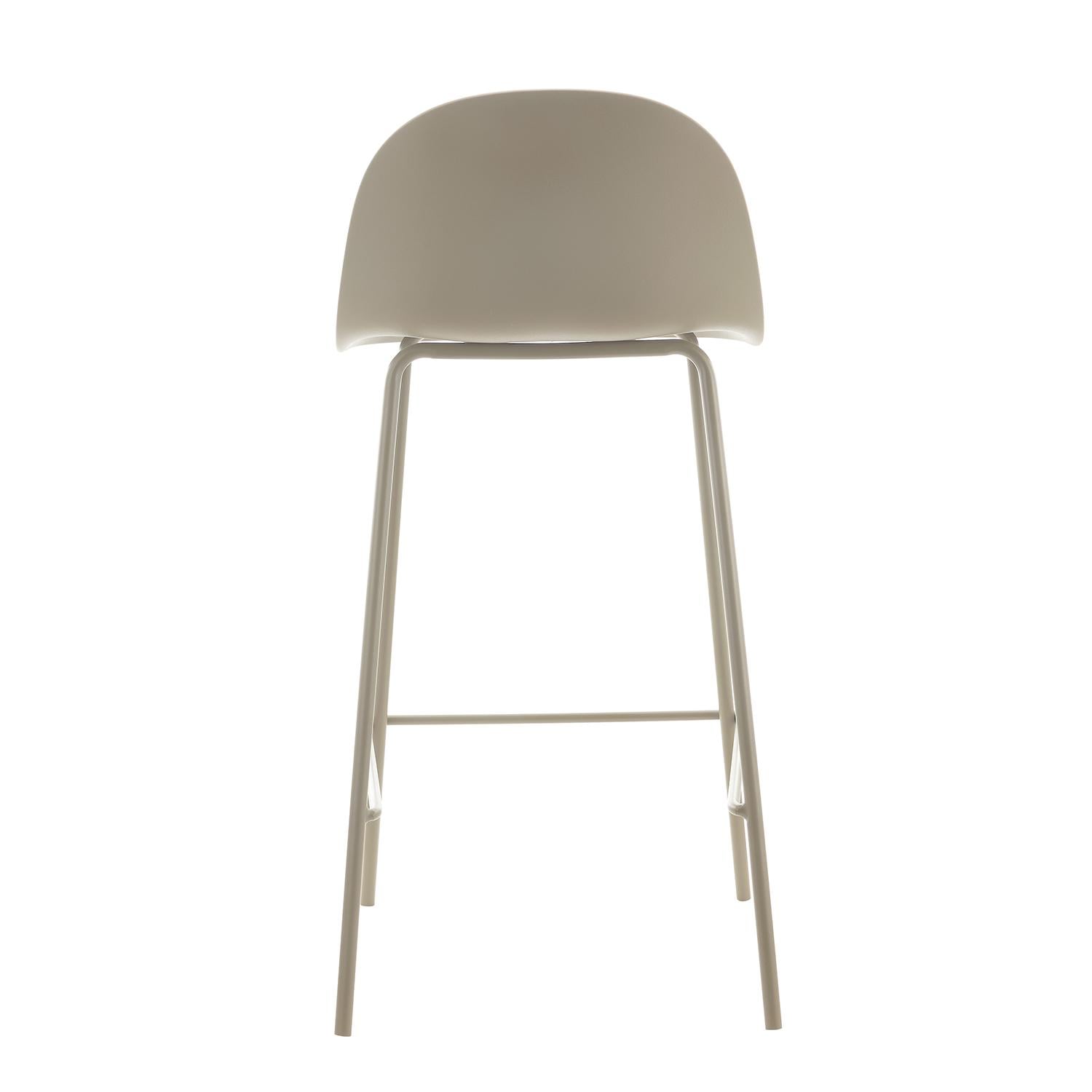 PISO TABURETE SILLA ALTA BAR COCINA EIRA 65 CM BEIGE - 5