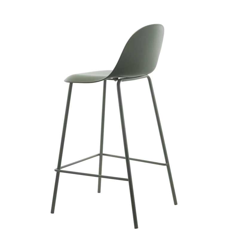 PISO TABURETE SILLA ALTA BAR COCINA EIRA 65 CM VERDE OSCURO - 4