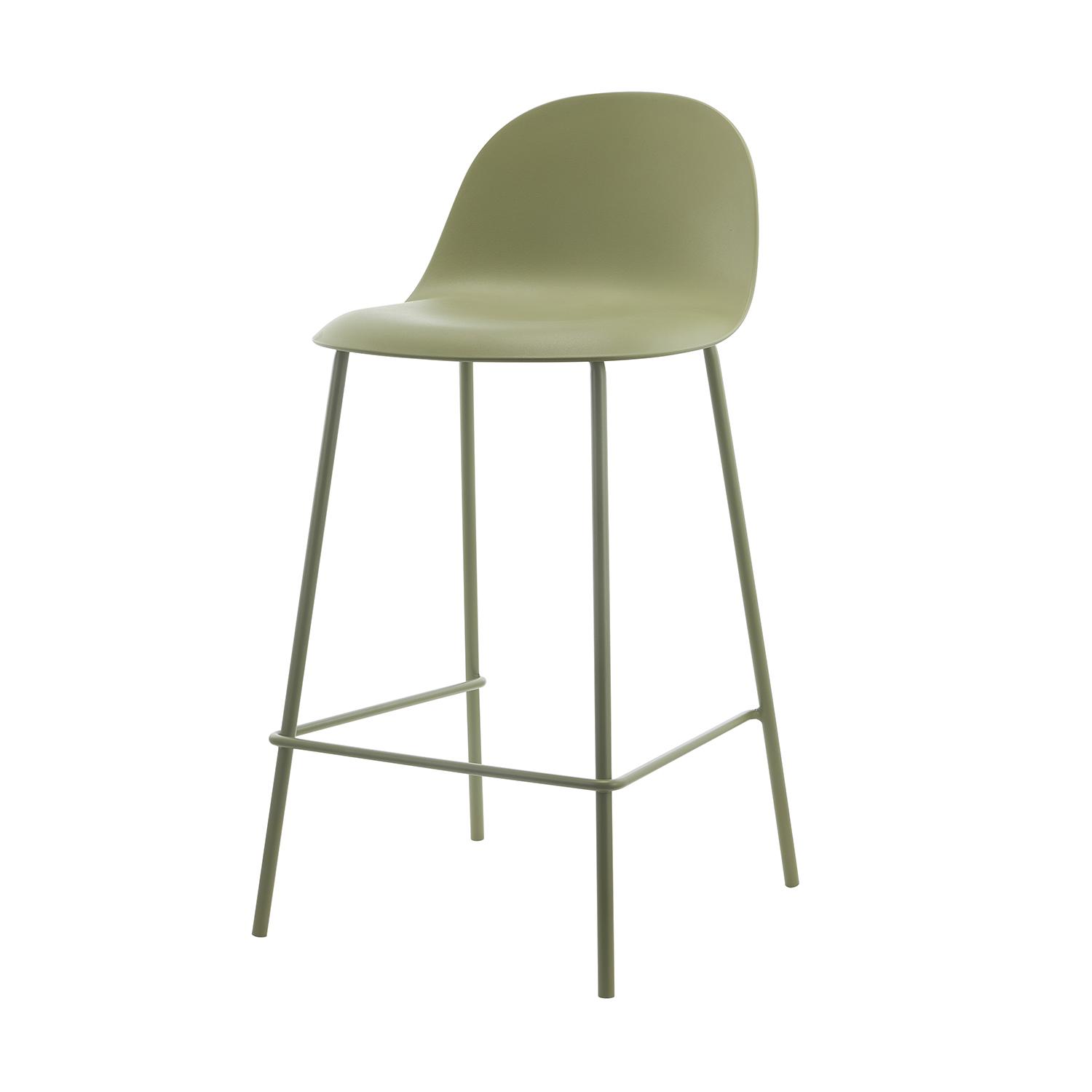 PISO TABURETE SILLA ALTA BAR COCINA EIRA 65CM VERDE - 1