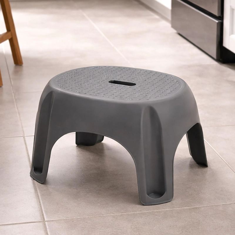 PISO PLASTICO ALZADOR 1 PELDAÑO GRIS 22CM ALTO NORTWEST - 2