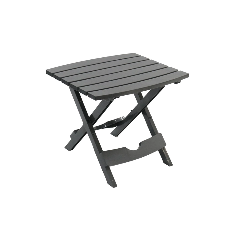 MESA AUXILIAR PLEGABLE PLASTICA DISEÑO MADERA GRIS NORTHWEST - 2