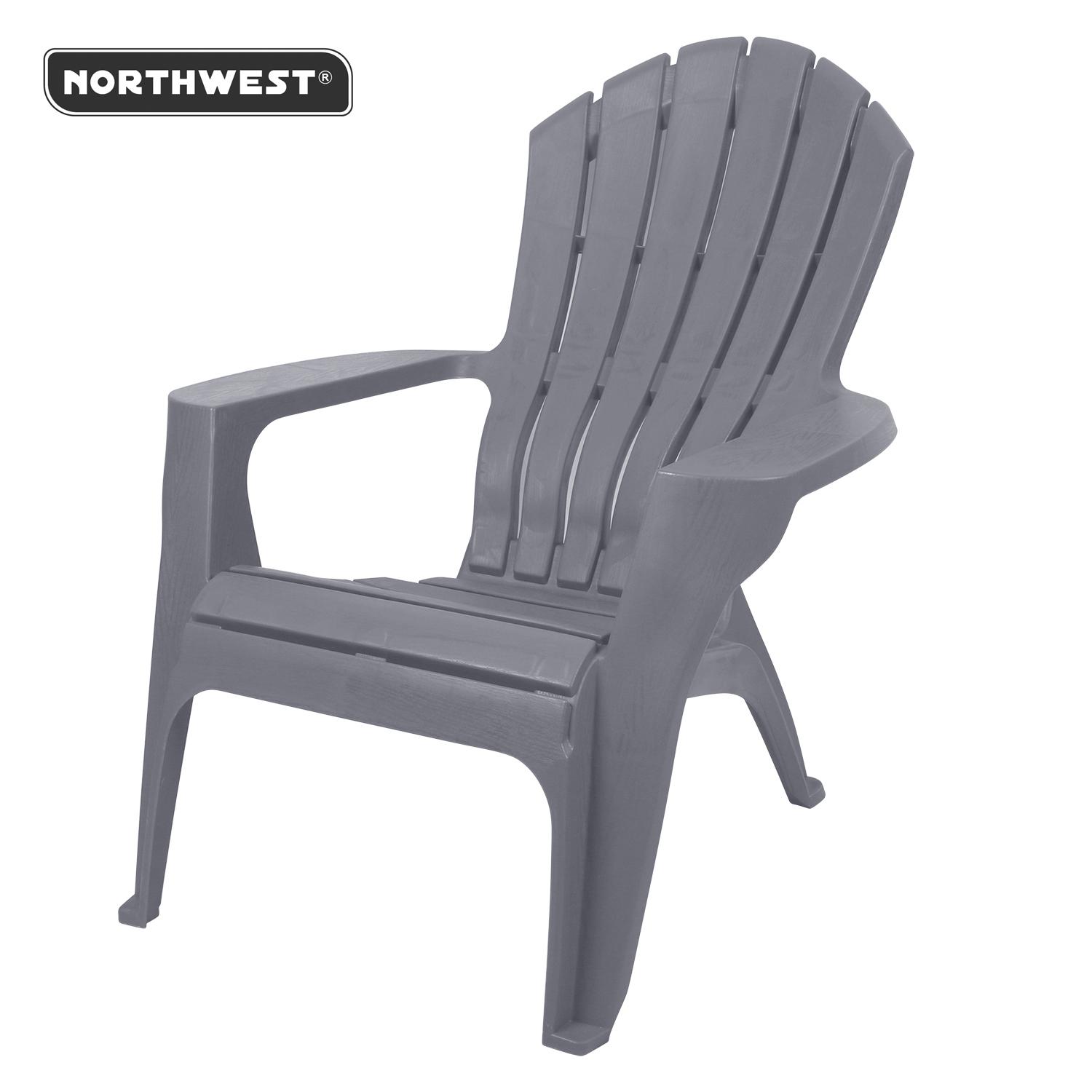 SILLA REPOSERA PLASTICA TERRAZA GRIS CLARO NORTHWEST - 2