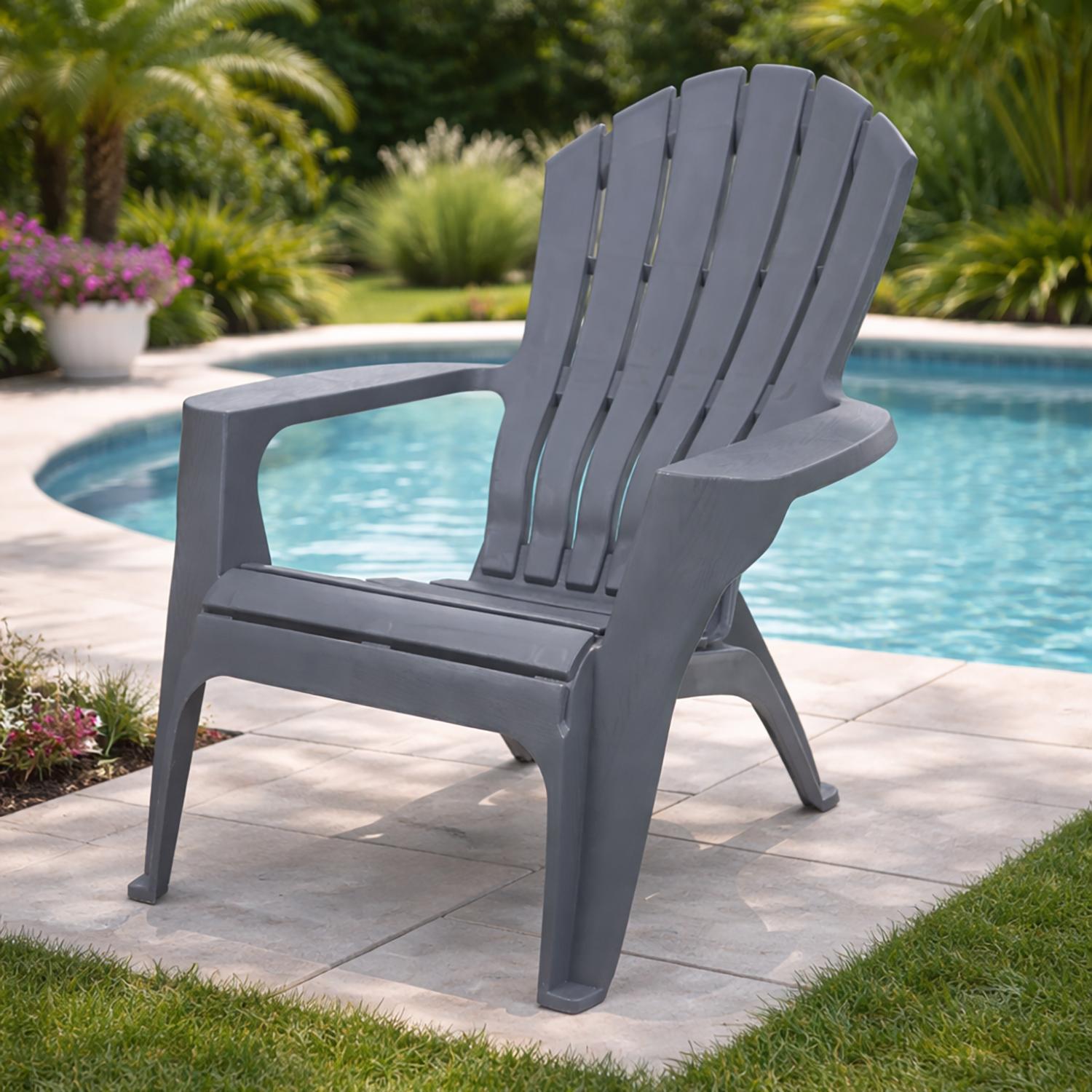 SILLA REPOSERA PLASTICA TERRAZA GRIS CLARO NORTHWEST - 7