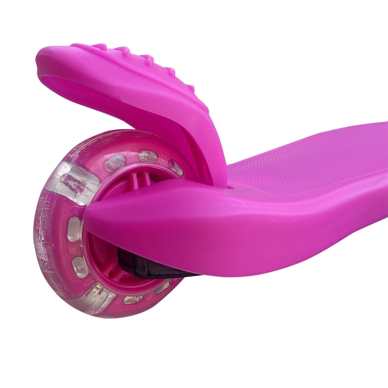 SCOOTER MONOPATIN 3 RUEDAS LUCES BARRA AJUSTABLE 70CM ROSA BEX - 6