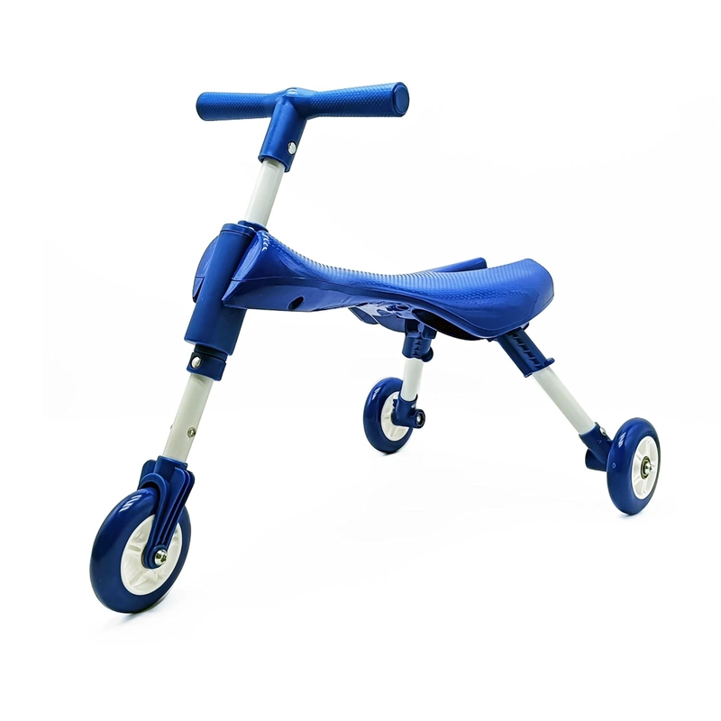 TRICICLO BICICLETA APRENDIZAJE PLEGABLE SIN PEDALES AZUL BEX - 3