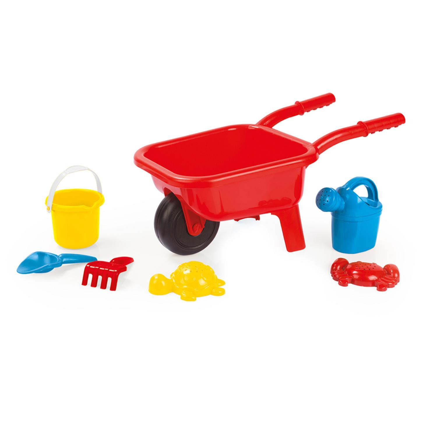 SET BALDES PLAYA PARA NIÑOS CARRETILLA + 5 ACCESORIOS DOLU - 1