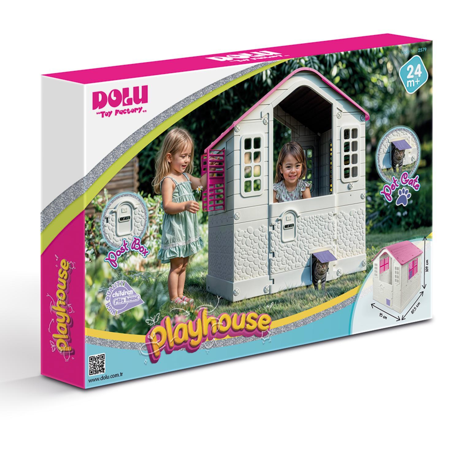 CASA DE JUEGO BLANCA ROSADA 109 X 95 X 87.5 CM DOLU - 4
