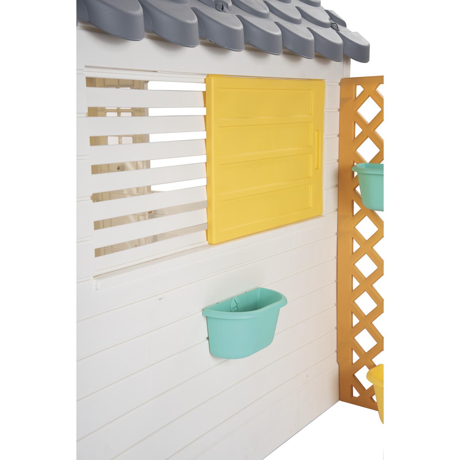 CASA DE JUEGO BLANCA GRIS CON VALLA 127 X140X107.5CM DOLU - 7