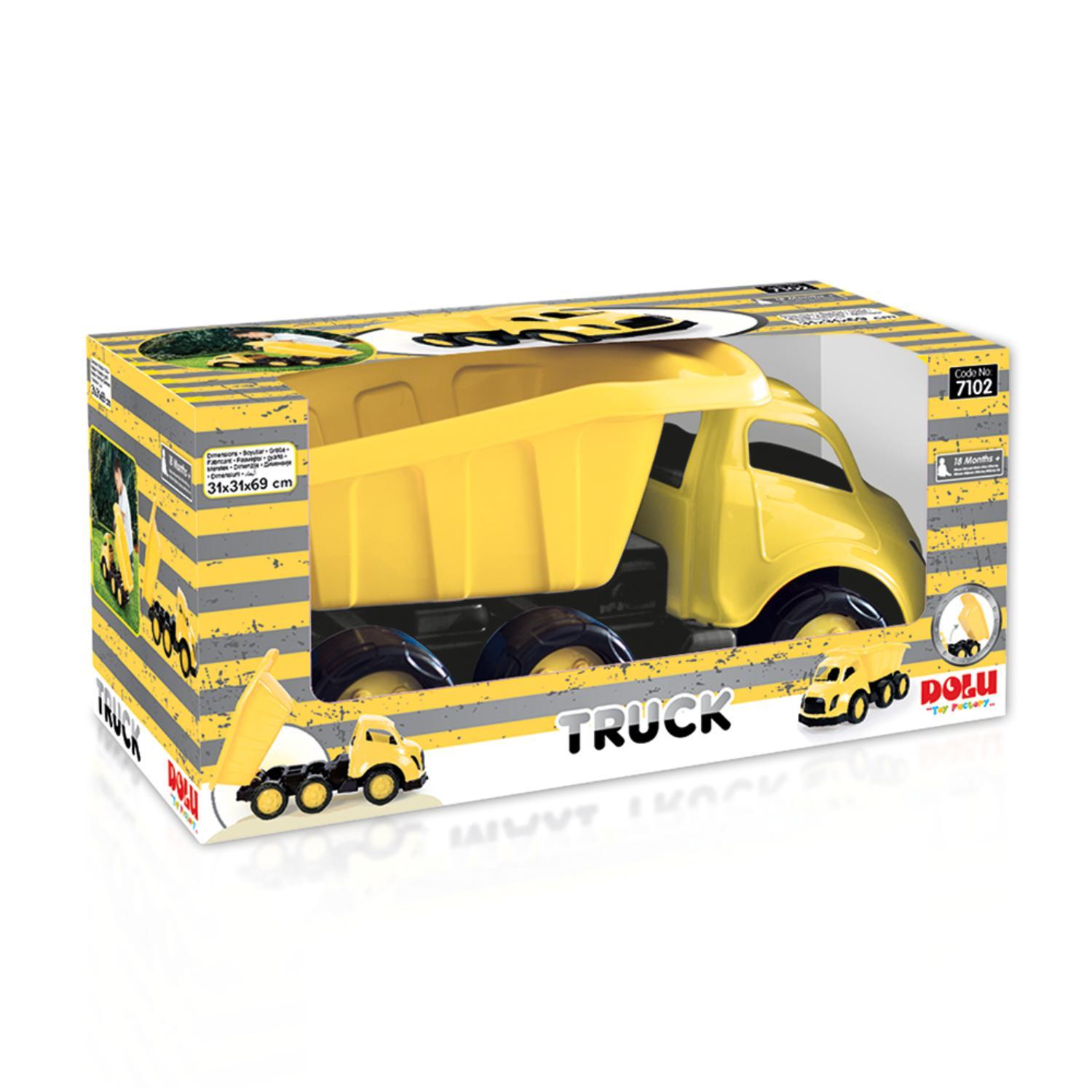 CAMION TOLVA JUGUETE AMARILLO NEGRO 69CM DOLU - 5