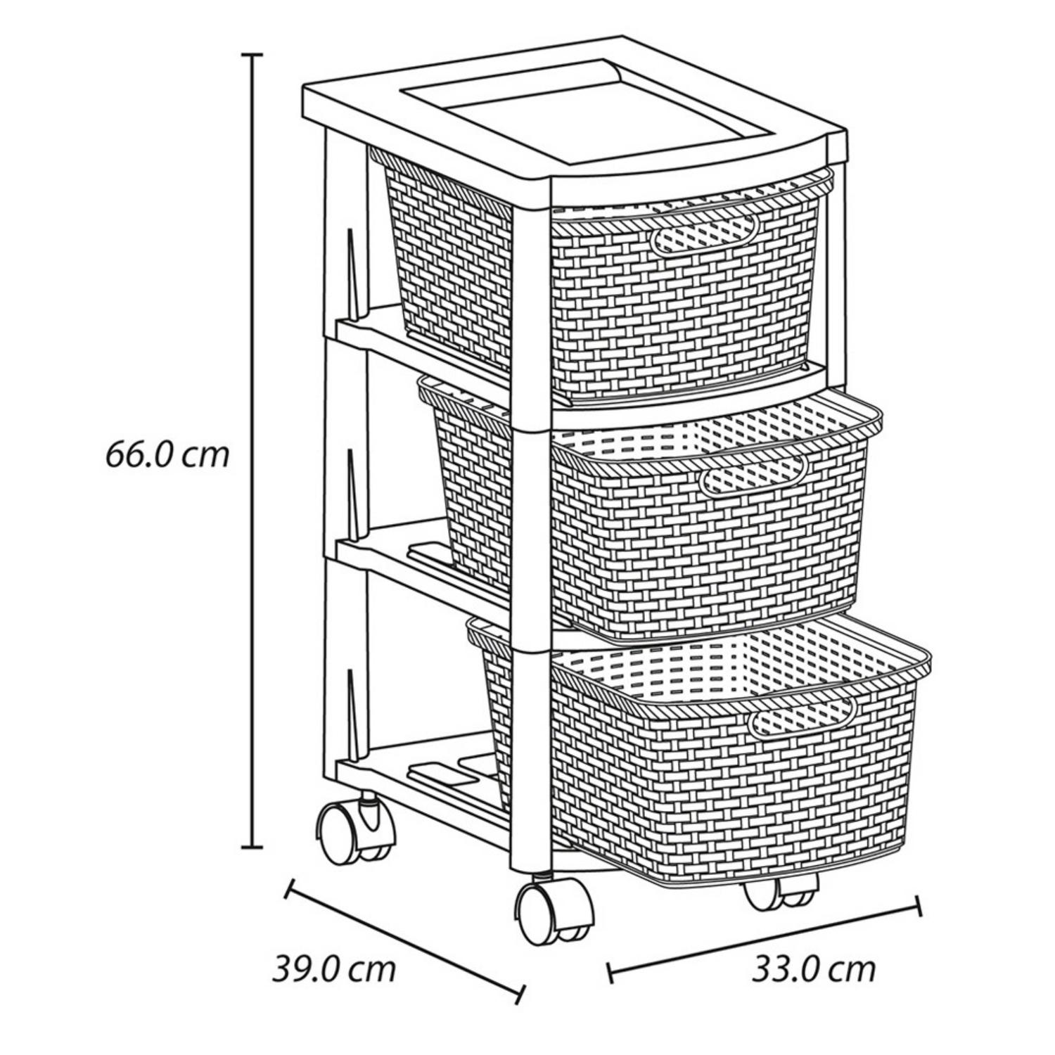 CAJONERO RATTAN 3C INFANTIL RIMAX - 3