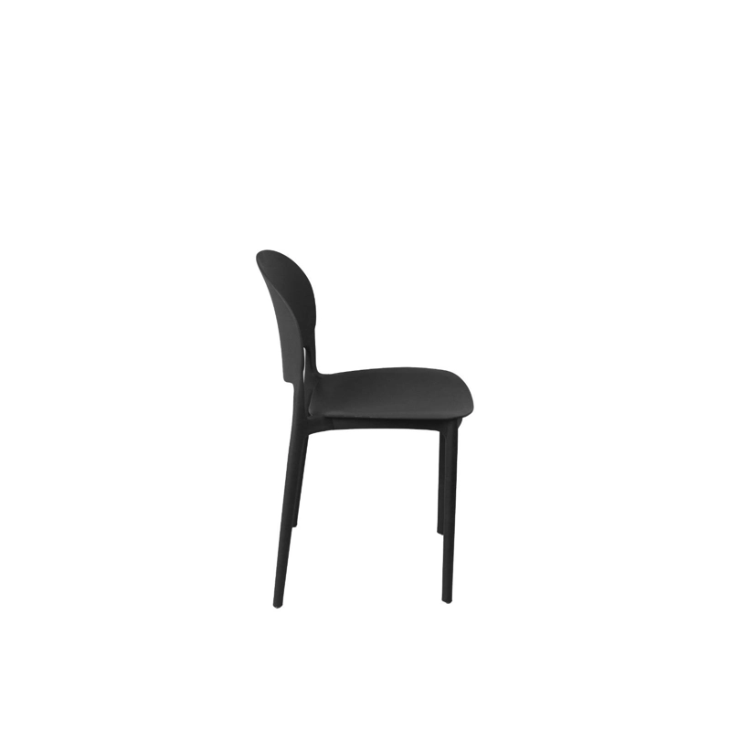 SILLA PLASTICO APILABLE DECO SEVILLA NEGRO ESCANDINAVIA - 3