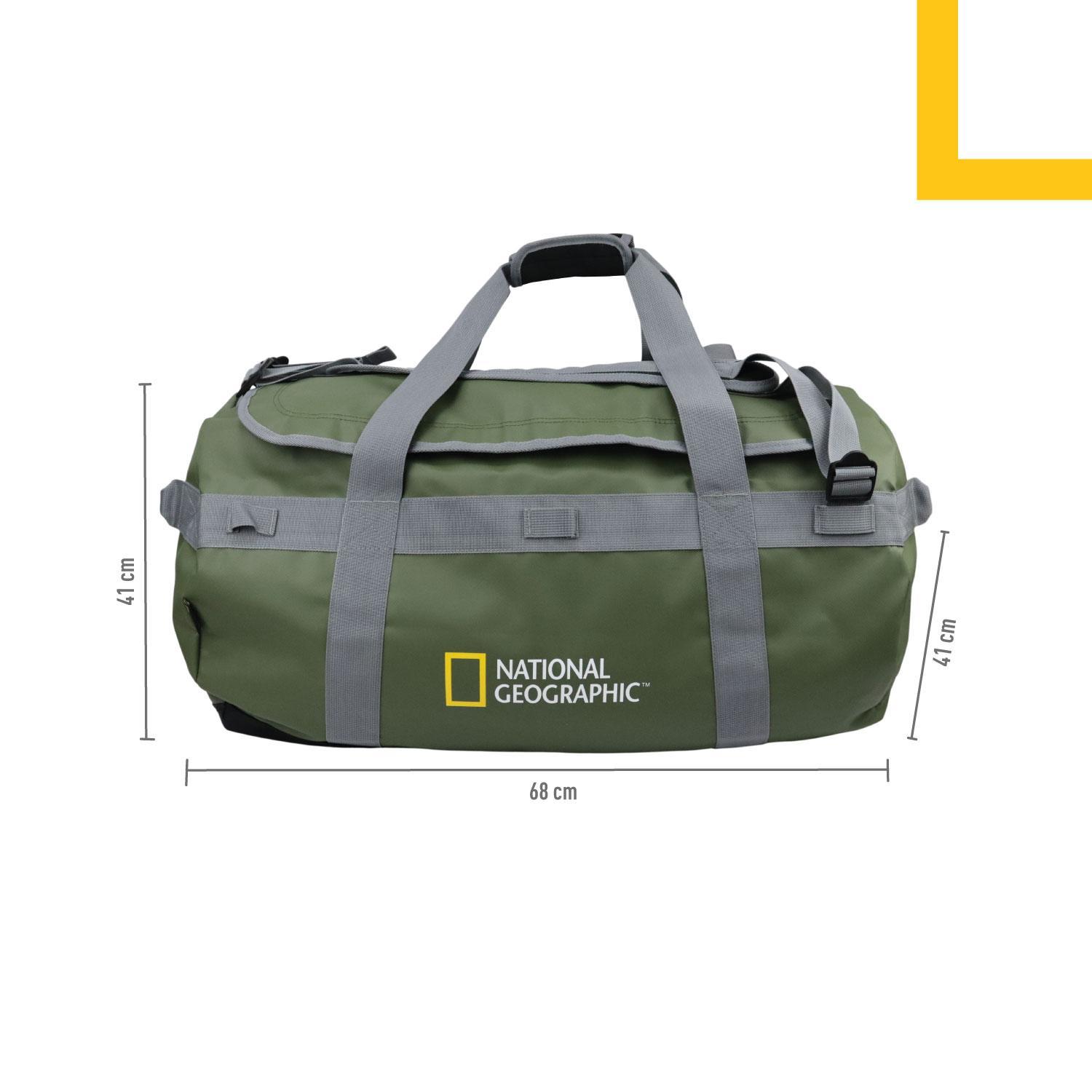 BOLSO MOCHILA VIAJE DUFFEL 110L VERDE NATIONAL GEOGRAPHIC - 3
