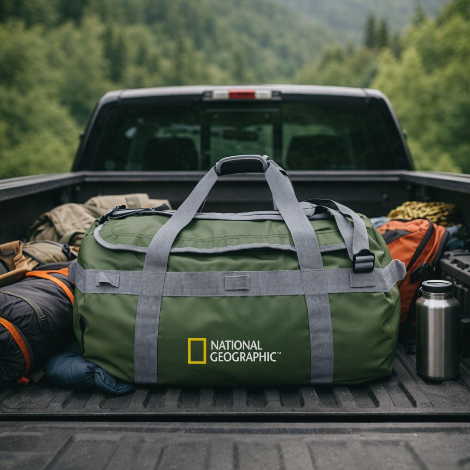 BOLSO MOCHILA VIAJE DUFFEL 110L VERDE NATIONAL GEOGRAPHIC - 5
