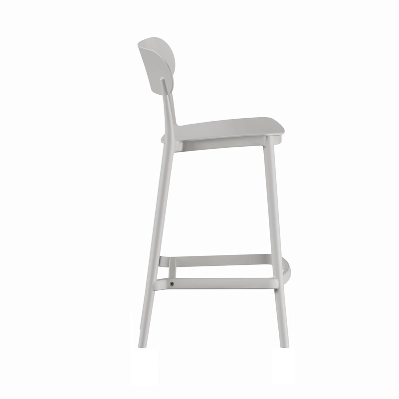 PISO TABURETE SILLA ALTA BAR COCINA OSLO 65CM GRIS CLARO - 6