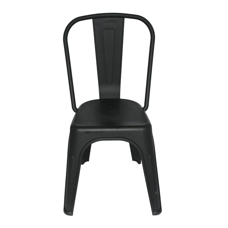 SILLA PLASTICO APILABLE DECO ASKA NEGRA ESCANDINAVIA - 3