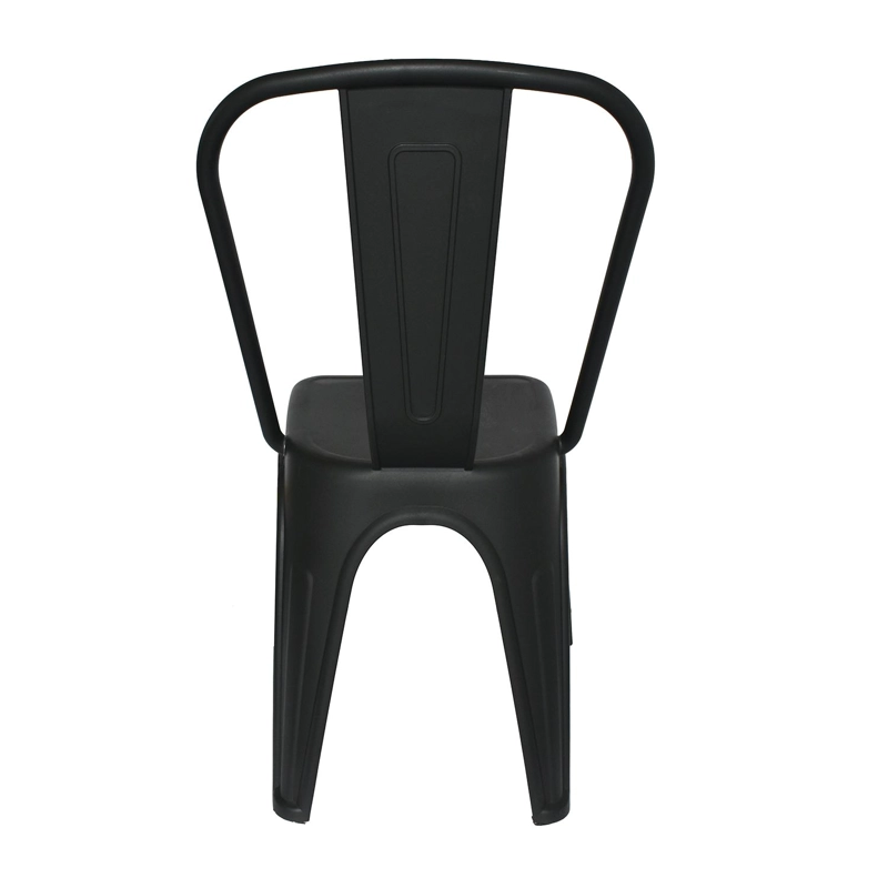 SILLA PLASTICO APILABLE DECO ASKA NEGRA ESCANDINAVIA - 4
