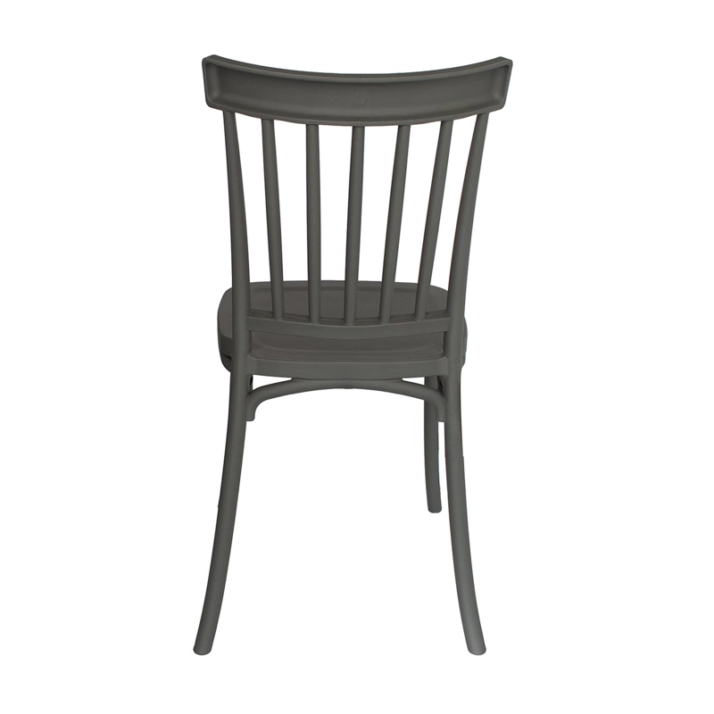 SILLA PLASTICO APILABLE DECO VIKEN GRIS ESCANDINAVIA - 4