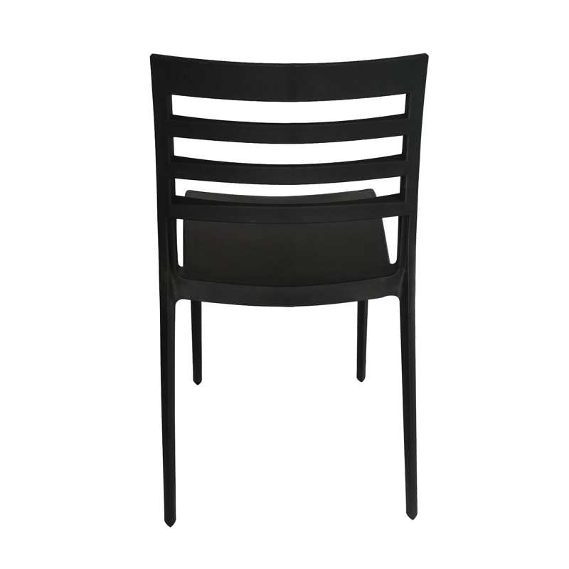 SILLA PLASTICO APILABLE DECO NYBRO NEGRA ESCANDINAVIA - 4