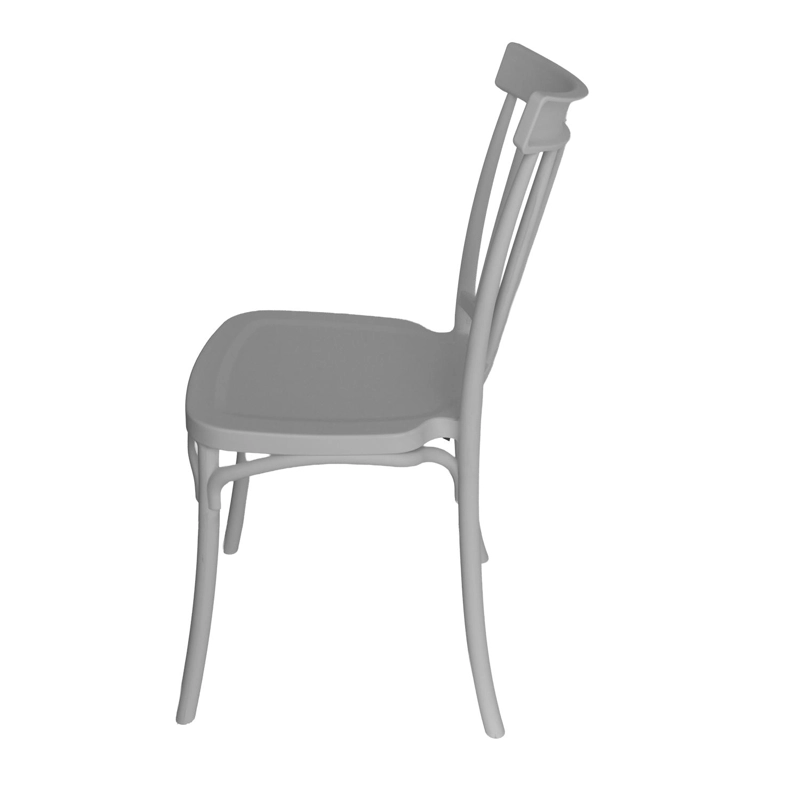 SILLA PLASTICO APILABLE DECO VIKEN BLANCA ESCANDINAVIA - 3