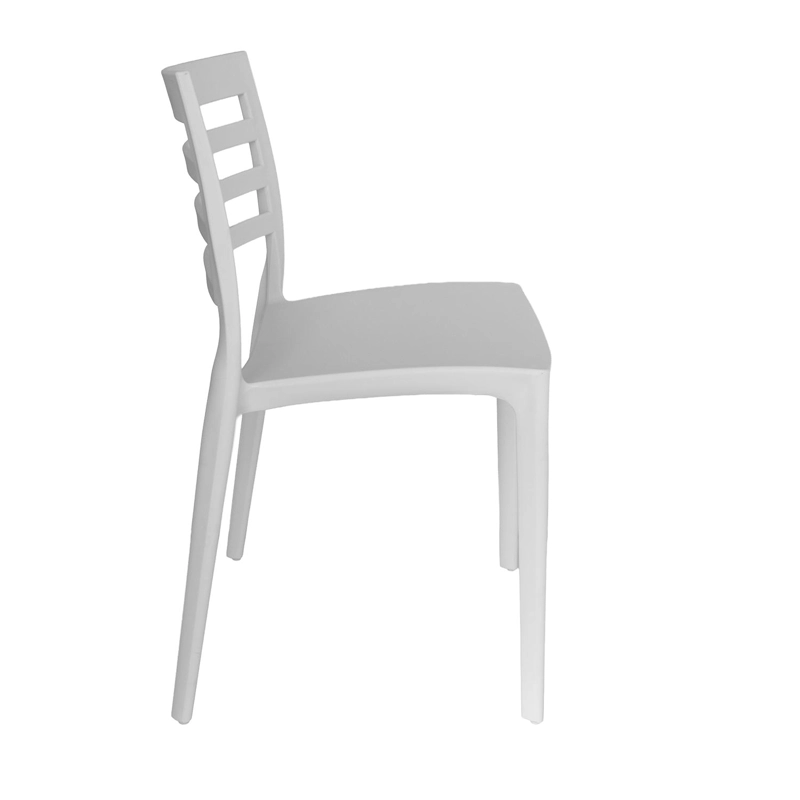 SILLA PLASTICO APILABLE DECO NYBRO BLANCA ESCANDINAVIA - 2