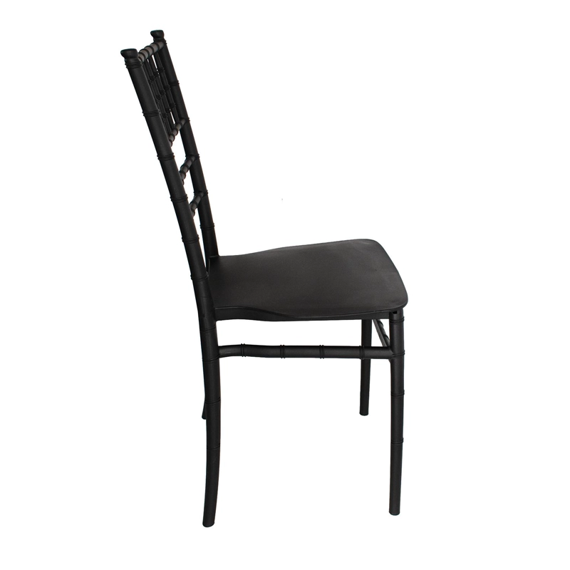 SILLA PLASTICO APILABLE DECO SVENNA NEGRA ESCANDINAVIA - 2