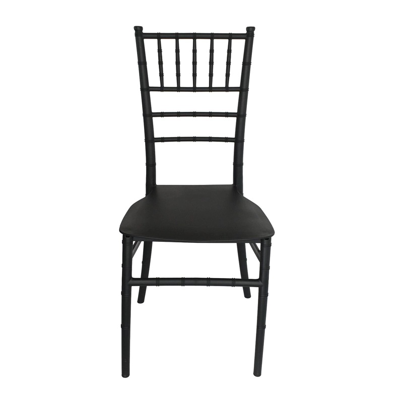 SILLA PLASTICO APILABLE DECO SVENNA NEGRA ESCANDINAVIA - 3