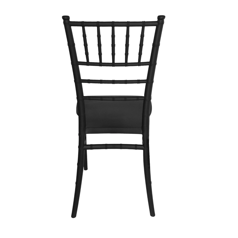 SILLA PLASTICO APILABLE DECO SVENNA NEGRA ESCANDINAVIA - 4