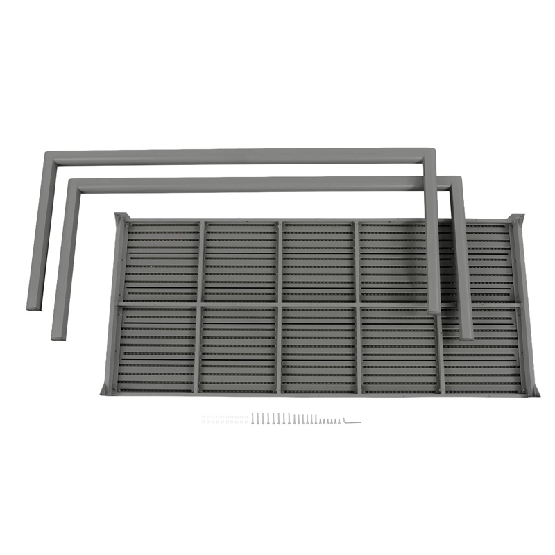 JUEGO COMEDOR TERRAZA 8 PERSONAS MESA 220X111CM GRIS NORTHWEST - 7