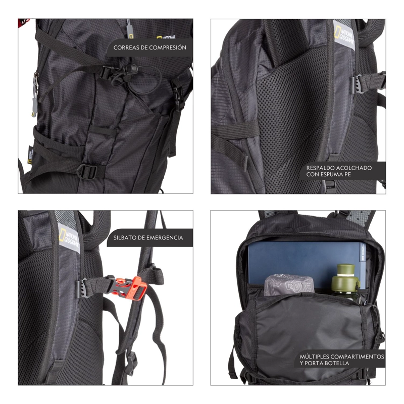 MOCHILA SAMBURU NEGRO 20 LITROS NATIONAL GEOGRAPHIC - 2