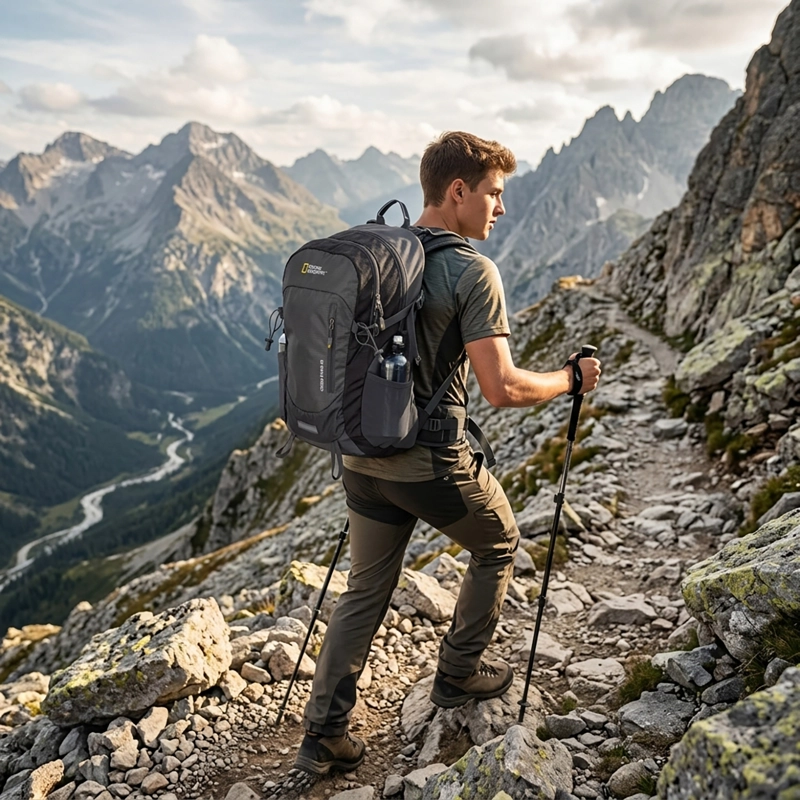 MOCHILA CROSS RIVER GRIS 30 LITROS NATIONAL GEOGRAPHIC - 9