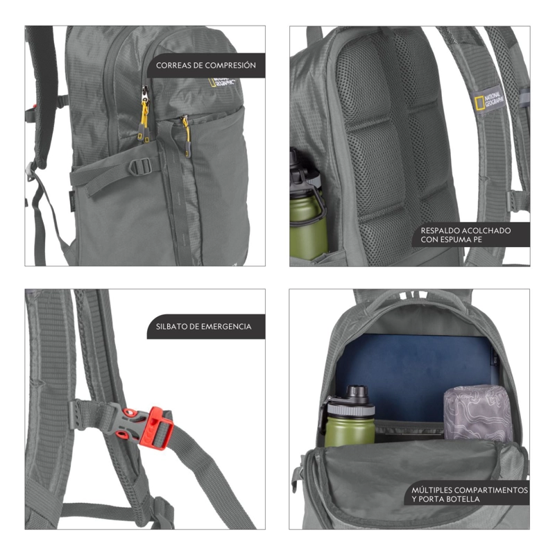 MOCHILA DAL LAKE GRIS 26 LITROS NATIONAL GEOGRAPHIC - 2