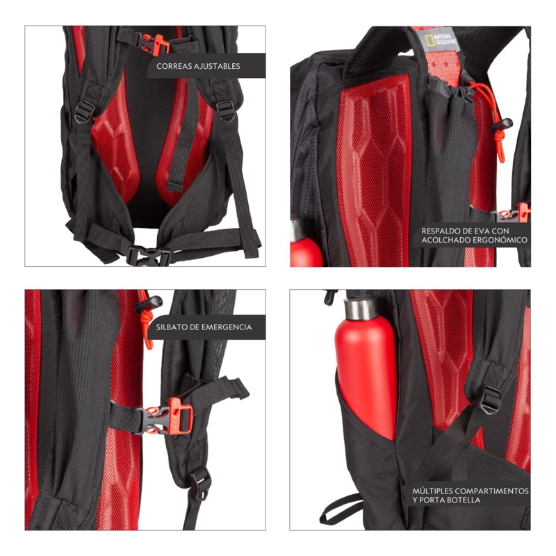 MOCHILA TARANAKI NEGRO 25 LITROS NATIONAL GEOGRAPHIC - 2