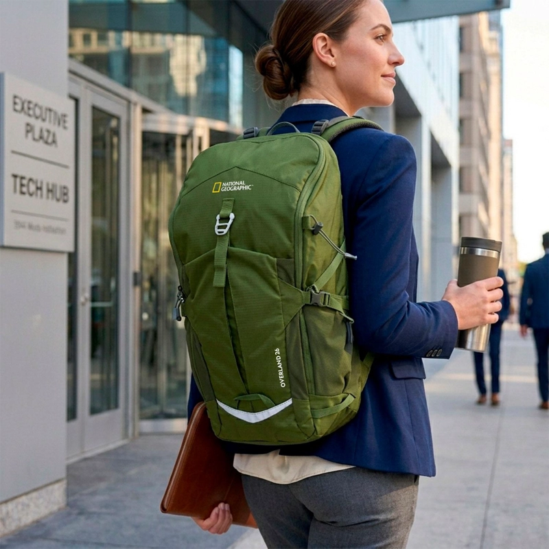 MOCHILA OVERLAND VERDE 26 LITROS NATIONAL GEOGRAPHIC - 4