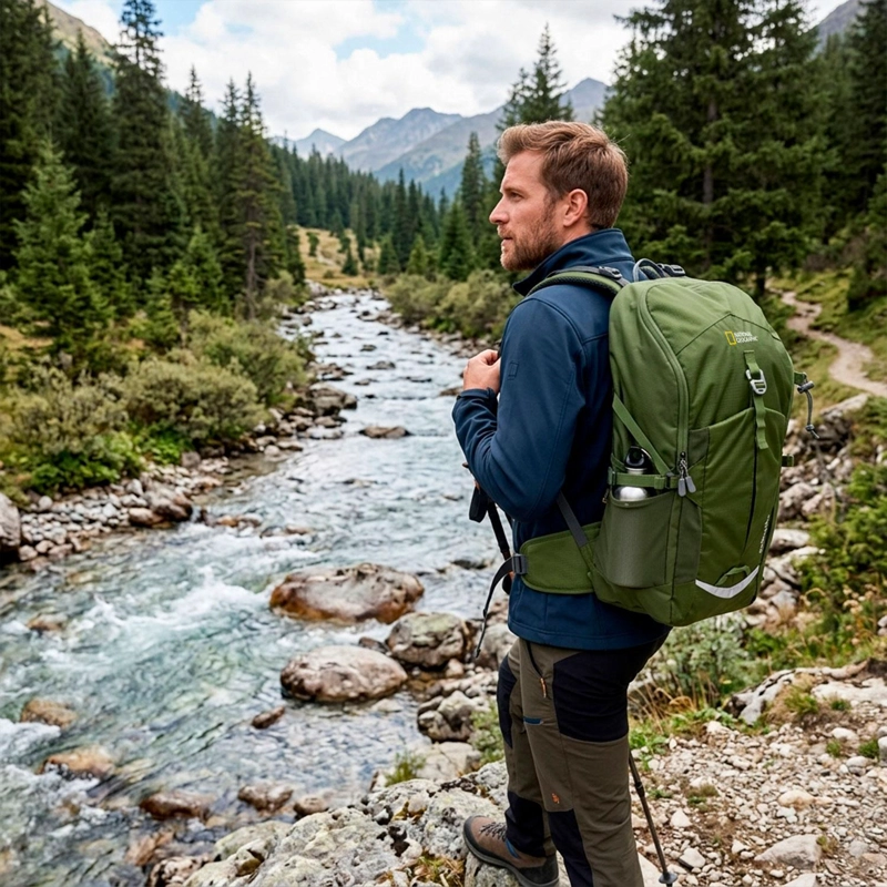 MOCHILA OVERLAND VERDE 26 LITROS NATIONAL GEOGRAPHIC - 9