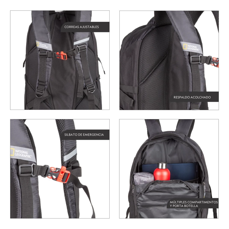 MOCHILA FORT MYER NEGRO 30 LITROS NATIONAL GEOGRAPHIC - 2