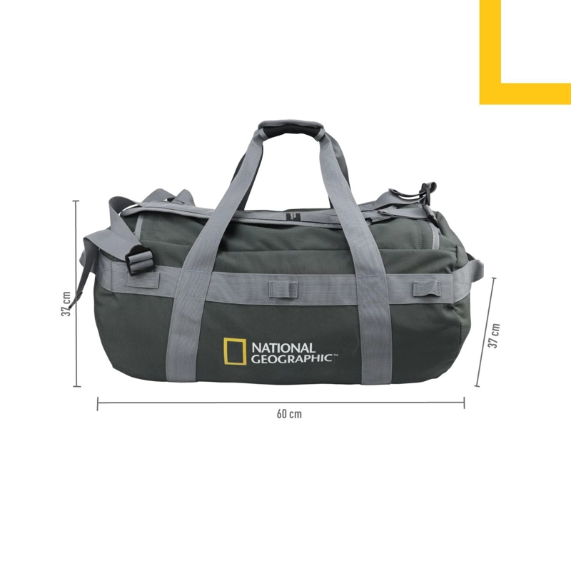 BOLSO MOCHILA VIAJE NYLON 80 LITROS GRIS NATIONAL GEOGRAPHIC - 3