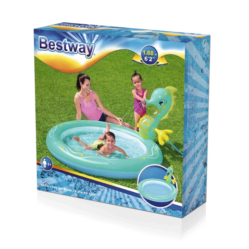 PISCINA INFLABLE CABALLITO DE MAR 1.88M X 1.60M X 86CM - 2