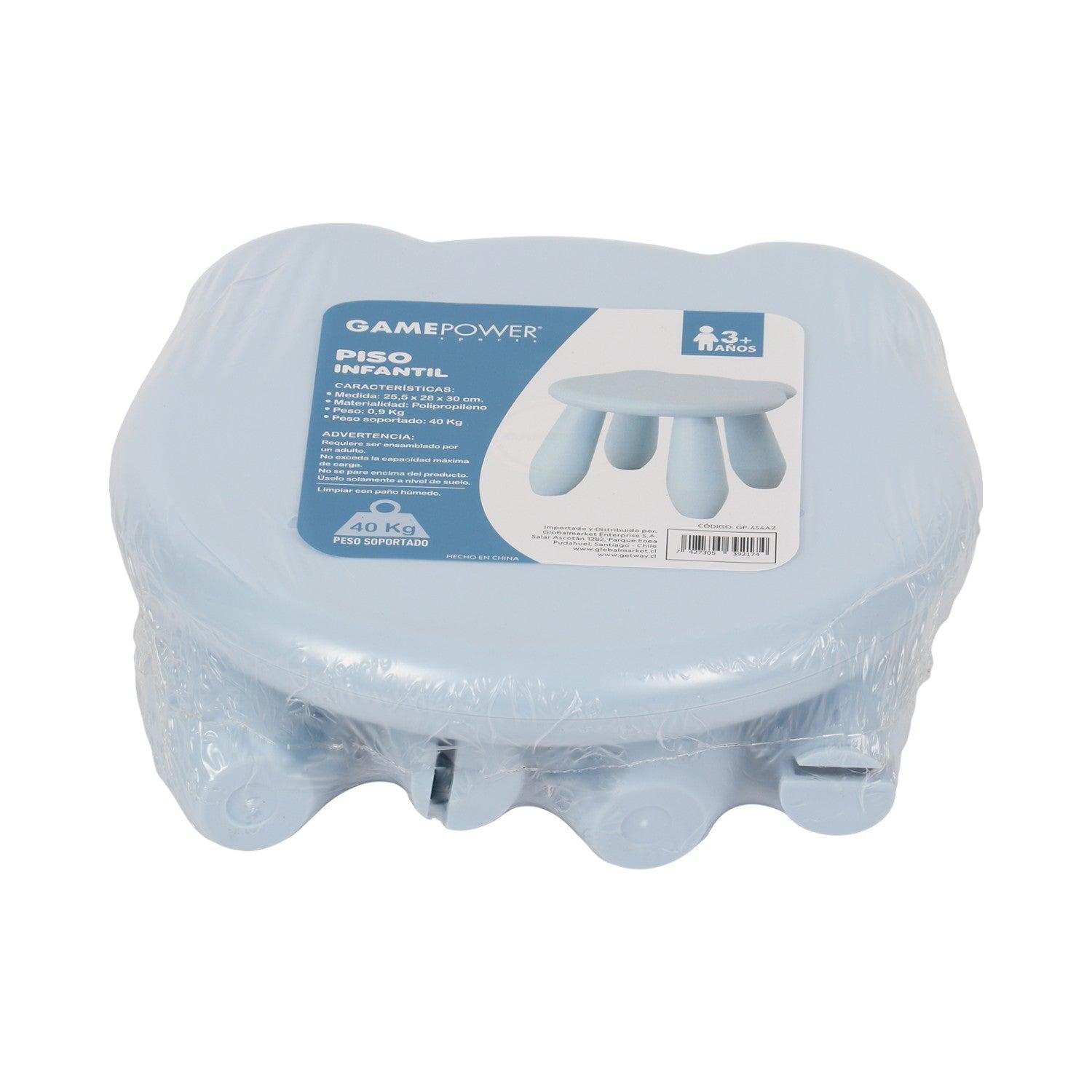 PISO PLASTICO CELESTE PARA NIÑOS 30X28CM GAMEPOWER - 7