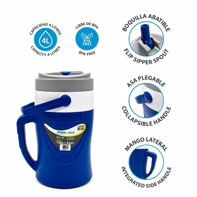 COOLER BOTELLA JARRA TE RMICA CON MANILLA 4 LITROS NORTHPAK - 4