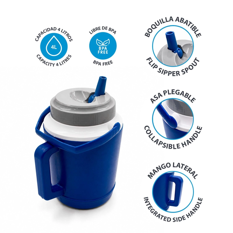COOLER BOTELLA JARRA TE RMICA CON MANILLA 2 LITROS NORTHPAK - 4