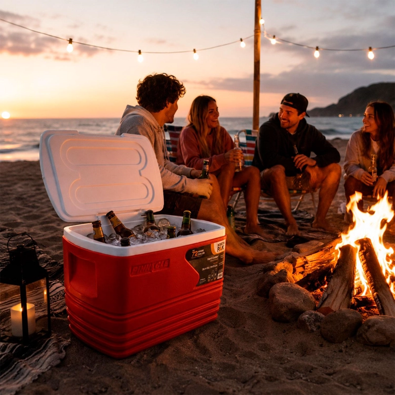 COOLER NEVERA PORTATIL ESKIMO 34.5 LITROS ROJO NORTHPAK - 2