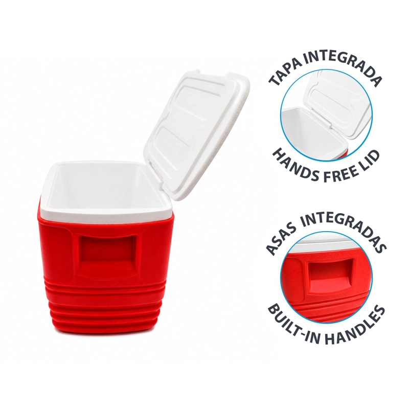 COOLER NEVERA PORTATIL ESKIMO 34.5 LITROS ROJO NORTHPAK - 4